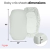 image:imageGrounding Sheets Queen Size 94 Organic Cotton 6 Conductive Silver Fitted 60x80x15 Gray with 15 Ft CordCrib Sheet  Off White