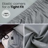 image:imageGrounding Sheets Queen Size 94 Organic Cotton 6 Conductive Silver Fitted 60x80x15 Gray with 15 Ft CordQueen  Gray