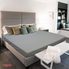 image:imageGrounding Sheets Queen Size 94 Organic Cotton 6 Conductive Silver Fitted 60x80x15 Gray with 15 Ft CordQueen  Gray