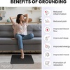 image:imageHooga Grounding Mat for Desk Feet amp Floor  Conductive Carbon Grounding Pad with 15 Ft Cord NonSlip Backing 24 x 16 Indoor Grounding Mat24x16 Pack of 2