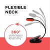 image:imagehooga Amber Book Light  Blue Light Blocking Reading Light for Bed Stepless Dimming Rechargeable ClipOn Night Light 1600K Amber amp 625nm Red LED for Night ReadingRed