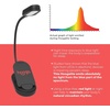 image:imagehooga Amber Book Light  Blue Light Blocking Reading Light for Bed Stepless Dimming Rechargeable ClipOn Night Light 1600K Amber amp 625nm Red LED for Night ReadingRed
