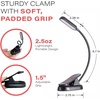 image:imagehooga Amber Book Light  Blue Light Blocking Reading Light for Bed Stepless Dimming Rechargeable ClipOn Night Light 1600K Amber amp 625nm Red LED for Night ReadingDual Red  Amber