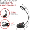 image:imagehooga Amber Book Light  Blue Light Blocking Reading Light for Bed Stepless Dimming Rechargeable ClipOn Night Light 1600K Amber amp 625nm Red LED for Night ReadingRed