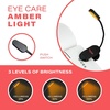 image:imagehooga Amber Book Light  Blue Light Blocking Reading Light for Bed Stepless Dimming Rechargeable ClipOn Night Light 1600K Amber amp 625nm Red LED for Night ReadingAmber Light