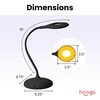 image:imagehooga Desk Lamp Blue Light Blocking 3 Modes Amber 1600K Red FullSpectrum 4000K Dimmable Rechargeable Eye Strain Relief Circadian Friendly