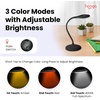 image:imagehooga Desk Lamp Blue Light Blocking 3 Modes Amber 1600K Red FullSpectrum 4000K Dimmable Rechargeable Eye Strain Relief Circadian Friendly