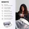 image:imagehooga Grounding Blanket for Improved Sleep Pain Relief Energy Inflammation Grounded Throw Earth Connected Bedding Conductive Silver Fiber Grounding Cord Included 50x60 Inch Throw60x80