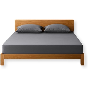 image:imageGrounding Sheets Queen Size 94 Organic Cotton 6 Conductive Silver Fitted 60x80x15 Gray with 15 Ft CordTwin  Gray