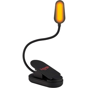 image:imagehooga Amber Book Light  Blue Light Blocking Reading Light for Bed Stepless Dimming Rechargeable ClipOn Night Light 1600K Amber amp 625nm Red LED for Night ReadingAmber Light