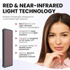 image:imageHooga HG500 Red Light Therapy Panel 100 LEDs 660nm Red amp 850nm NearInfrared Light Builtin Timer Door Hanging Kit100 LEDs