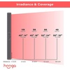 image:imageHooga HG500 Red Light Therapy Panel 100 LEDs 660nm Red amp 850nm NearInfrared Light Builtin Timer Door Hanging Kit200 LEDs