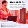 image:imageHooga HG500 Red Light Therapy Panel 100 LEDs 660nm Red amp 850nm NearInfrared Light Builtin Timer Door Hanging Kit300 LEDs