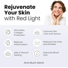 image:imageHooga Red Light Therapy Mask  LED Face amp Neck Light Therapy Mask Set 630nm 660nm Red amp 850nm Near Infrared Tri Chip LEDs Rechargeable Adjustable Comfortable FitNeck Only