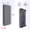 image:imageHooga Red Light Therapy Panel Device  660nm Red amp 850nm Near Infrared Light Therapy LED Light Therapy Lamp 150 Dual Chip LEDs Built in Timer  PRO750150 LEDs