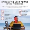 image:imageHooga Red Light Therapy Panel Device  660nm Red amp 850nm Near Infrared Light Therapy LED Light Therapy Lamp for Face amp Body 40 LEDs Timer Adjustable Stand  HG200