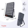 image:imageHooga Red Light Therapy Panel Device  660nm Red amp 850nm Near Infrared Light Therapy LED Light Therapy Lamp for Face amp Body 40 LEDs Timer Adjustable Stand  HG200
