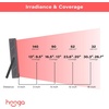 image:imageHooga Red Light Therapy Panel Device  660nm Red amp 850nm Near Infrared Light Therapy LED Light Therapy Lamp for Face amp Body 40 LEDs Timer Adjustable Stand  HG200