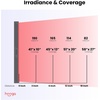 image:imageHooga Red Light Therapy Panel Device  Full Body Panel 630nm 660nm 810nm 850nm Red amp Near Infrared Light Therapy 300 Quad Chip LEDs Brightness Control Pulse Mode  ULTRA1500Ultra1500 300 LEDs