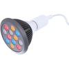 image:imagehooga Red Light Therapy Bulb 660nm amp 850nm Red amp Near Infrared Light 12 DualChip LEDs Targeted Light Bulb with Base amp Braided Power Cord for Home Wellness Routine HG24Multi