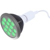 image:imagehooga Red Light Therapy Bulb 660nm amp 850nm Red amp Near Infrared Light 12 DualChip LEDs Targeted Light Bulb with Base amp Braided Power Cord for Home Wellness Routine HG24Green