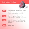 image:imagehooga Red Light Therapy Bulb 660nm amp 850nm Red amp Near Infrared Light 12 DualChip LEDs Targeted Light Bulb with Base amp Braided Power Cord for Home Wellness Routine HG24Red  Nir