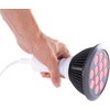 image:imagehooga Red Light Therapy Bulb 660nm amp 850nm Red amp Near Infrared Light 12 DualChip LEDs Targeted Light Bulb with Base amp Braided Power Cord for Home Wellness Routine HG24Red  Nir