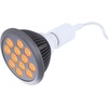 image:imagehooga Red Light Therapy Bulb 660nm amp 850nm Red amp Near Infrared Light 12 DualChip LEDs Targeted Light Bulb with Base amp Braided Power Cord for Home Wellness Routine HG24Orange