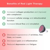 image:imagehooga Red Light Therapy Bulb 660nm amp 850nm Red amp Near Infrared Light 12 DualChip LEDs Targeted Light Bulb with Base amp Braided Power Cord for Home Wellness Routine HG24Red  Nir