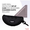 image:imagehooga Red Light Therapy Protective Glasses Polycarbonate Lens Near Infrared Brightness Reduction AntiGlare UV Blocking Unisex OneSizeFitsMost Eye Safety