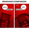 image:imagehooga Red Light Therapy Protective Glasses Polycarbonate Lens Near Infrared Brightness Reduction AntiGlare UV Blocking Unisex OneSizeFitsMost Eye Safety