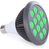 image:imagehooga Red Light Therapy Bulb 660nm amp 850nm Red amp Near Infrared Light 12 DualChip LEDs Targeted Light Bulb with Base amp Braided Power Cord for Home Wellness Routine HG24Green