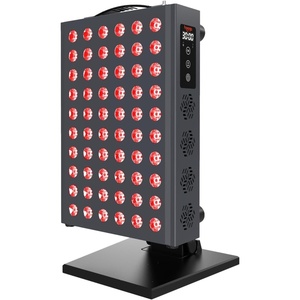 image:imageHooga Red Light Therapy Panel Device  660nm Red amp 850nm Near Infrared Light Therapy LED Light Therapy Lamp 150 Dual Chip LEDs Built in Timer  PRO75060 LEDs