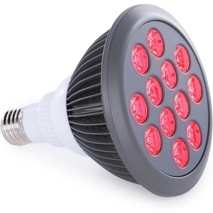 image:imagehooga Red Light Therapy Bulb 660nm amp 850nm Red amp Near Infrared Light 12 DualChip LEDs Targeted Light Bulb with Base amp Braided Power Cord for Home Wellness Routine HG24Red  Nir