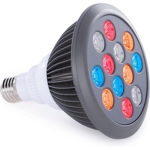 image:imagehooga Red Light Therapy Bulb 660nm amp 850nm Red amp Near Infrared Light 12 DualChip LEDs Targeted Light Bulb with Base amp Braided Power Cord for Home Wellness Routine HG24Multi