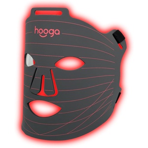 image:imagehooga Red Light Therapy Mask  630nm 660nm 850nm Triple Chip LEDs USBC Rechargeable Controller Adjustable Straps SIlicone Mask for Wellness Anti Aging and Wrinkles
